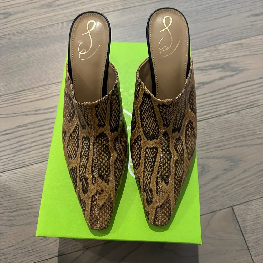 Sam Edelman Snakeskin Mules